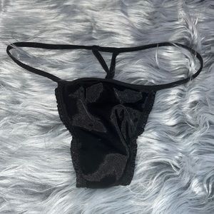 Victoria’s Secret Black Satin G String Thong